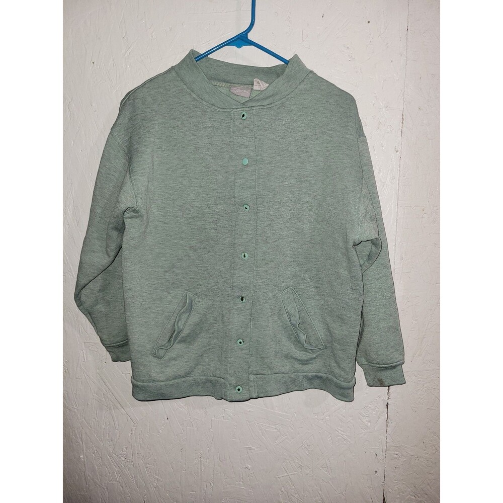 Vintage Blair snap-front fleece sweatshirt jacket AH96